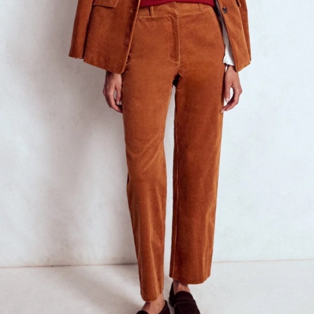 Boden Canonbury Cord Trousers Rust Brown 4P New With Tags